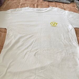 Vans White Tee with Yellow Logo